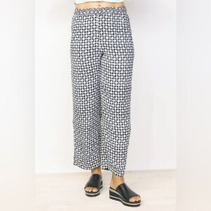 Habitat Clothes To Live In Flood Pant In Black And White Diamond Pattern Size Lg